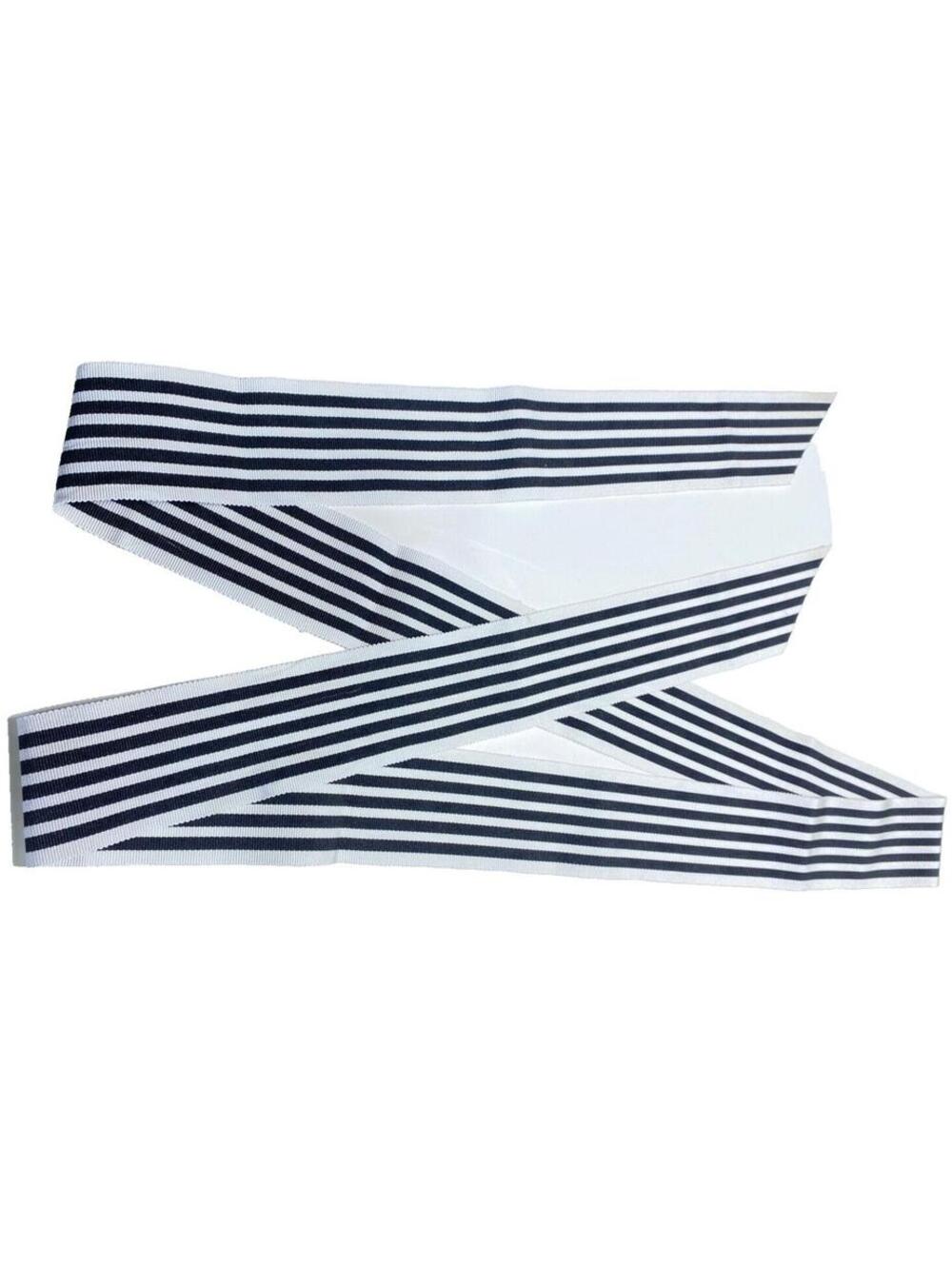 Women's Black and White Stripes Belt - Stylish, Versatile, and Trendy